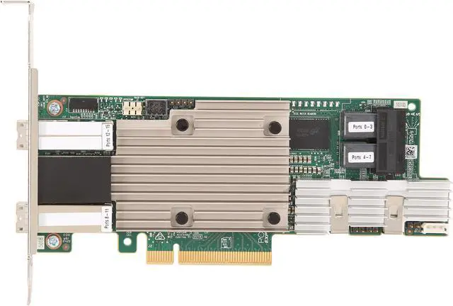 Alt view image 3 of 4 - LSI 9380-8I8E x8 lane PCI Express 3.0 Low Profile SATA / SAS High Port Count 12Gb/s PCI Express SATA + SAS RAID Controller