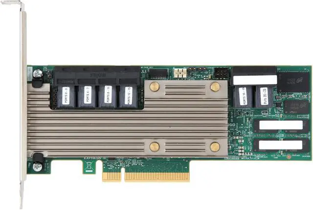 Alt view image 3 of 6 - LSI 9361-24i x8 lane PCI Express 3.0 Low Profile SATA / SAS High Port Count 12Gb/s PCI Express SATA + SAS RAID Controller