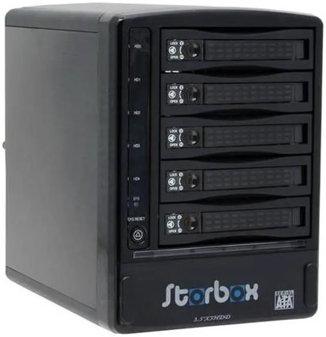 Main image of Athena Power BP-ESATA350SESR RAID 0, 1, 0+1, 5 5 3.5" Drive Bays 1 x eSATA Multi Ports SATA External Back Plane Unit