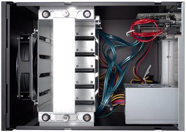 Alt view image 4 of 6 - Athena Power tRaid-T 5 HDD Hot Swap SATA Thunderbolt Storage RAID Enclosure with eSATA USB 3.0 Touch screen Thermal Control RAID Levels: 0/1/3/5/10/JBOD - OEM