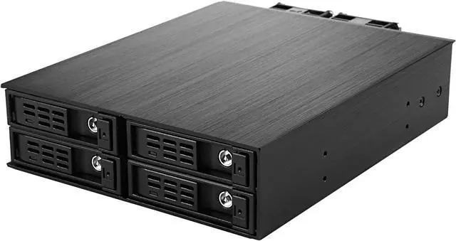 Main image of Athena Power BP-SAC1425AVL12 MIni-SAS 12Gb/s Internal Hot-Swap Backplane Module: 4 x 2.5" SAS / SATA SSD / HDD (Up to 15mm Height) in 5.25" Drive Bay - OEM