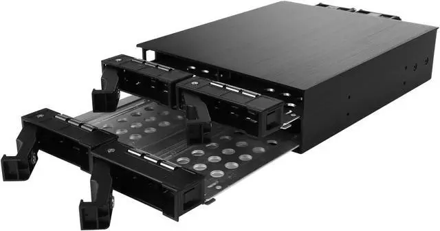 Alt view image 6 of 7 - Athena Power BP-SAC1425AVL12 MIni-SAS 12Gb/s Internal Hot-Swap Backplane Module: 4 x 2.5" SAS / SATA SSD / HDD (Up to 15mm Height) in 5.25" Drive Bay - OEM