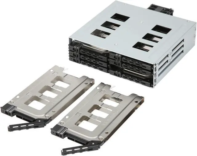 Alt view image 6 of 7 - Athena Power BP-15287SAC an 1 x 5.25" External Drive Bay to 8 x 2.5" SSD / HDD Hot-Swap SAS / SATA Backplane Module - Transfer Rate Up to 6 Gbps SAS (I, II) / SATA (I, II, III) - Drive Thickness Up to 7mm - OEM