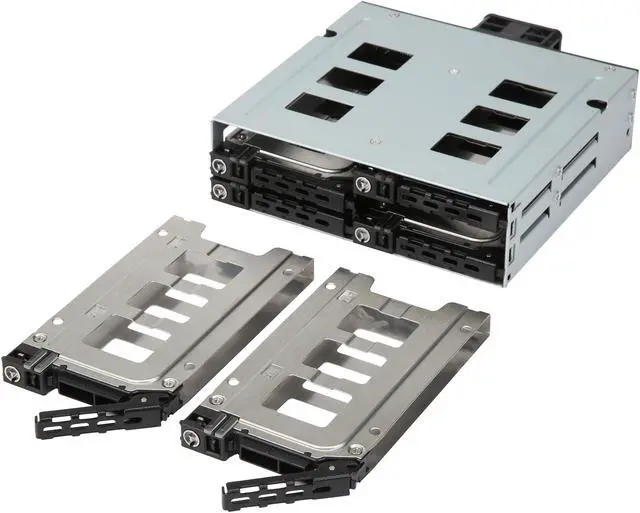 Alt view image 6 of 7 - Athena Power BP-15629SAC an 1 x 5.25" External Drive Bay to 6 x 2.5" SSD / HDD Hot-Swap SAS / SATA Backplane Module - Transfer Rate Up to 6 Gbps SAS (I, II) / SATA (I, II, III) - OEM