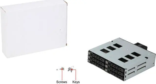 Alt view image 7 of 7 - Athena Power BP-15629SAC an 1 x 5.25" External Drive Bay to 6 x 2.5" SSD / HDD Hot-Swap SAS / SATA Backplane Module - Transfer Rate Up to 6 Gbps SAS (I, II) / SATA (I, II, III) - OEM