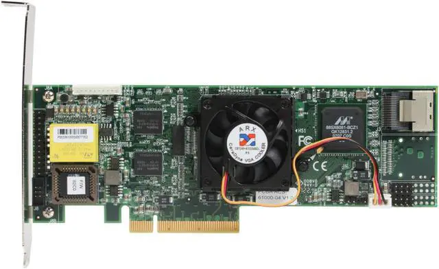 Alt view image 2 of 7 - Accusys ACS-61000-4 PCI Express 2.5GHz x8, transfer rate up to 2GBps SATA II (3.0Gb/s) Controller Card