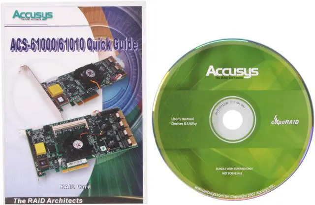 Alt view image 6 of 7 - Accusys ACS-61000-4H PCI Express SATA II (3.0Gb/s) RAID Card