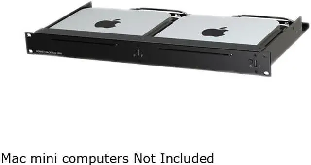 Alt view image 2 of 2 - Sonnet RACK-MIN-2X RackMac mini - 1U Rack Kit for 2 Mac mini Server - OEM