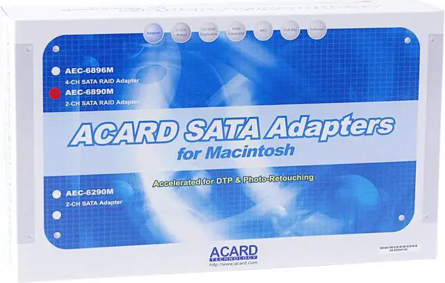 Alt view image 5 of 5 - ACARD AEC-6890M PCI SATA Controller Card