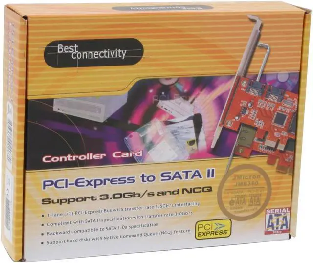 Alt view image 5 of 5 - SYBA SD-SA2PEX-1E PCI Express SATA II (3.0Gb/s) Controller Card