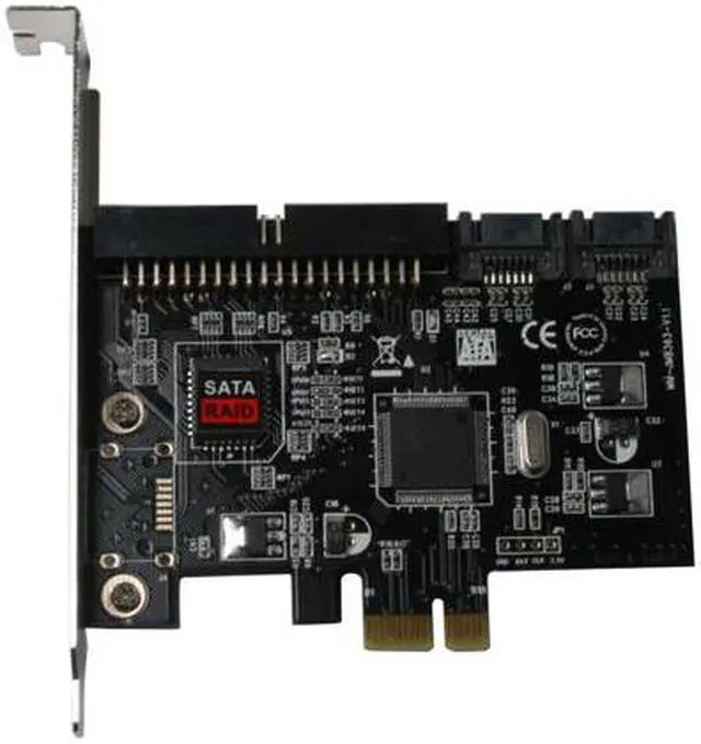 Alt view image 2 of 5 - SYBA SY-JM363-2S1P PCI Express SATA / IDE Combo Controller Card