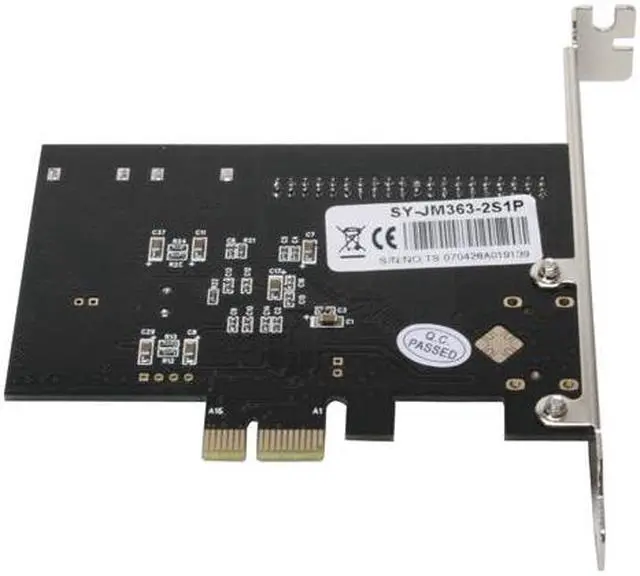 Alt view image 3 of 5 - SYBA SY-JM363-2S1P PCI Express SATA / IDE Combo Controller Card