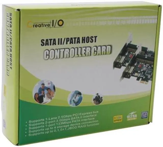 Alt view image 5 of 5 - SYBA SY-JM363-2S1P PCI Express SATA / IDE Combo Controller Card