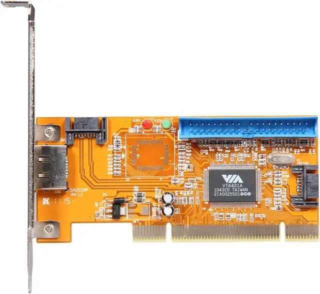 Alt view image 3 of 5 - SYBA SY-VIA6421-3S1P PCI SATA / IDE Controller Card