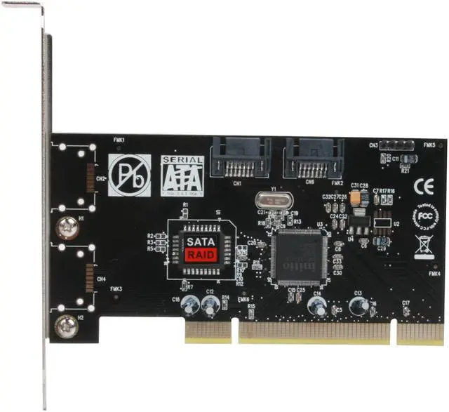 Alt view image 3 of 6 - SYBA SY-SA1622-2R PCI SATA Raid Card
