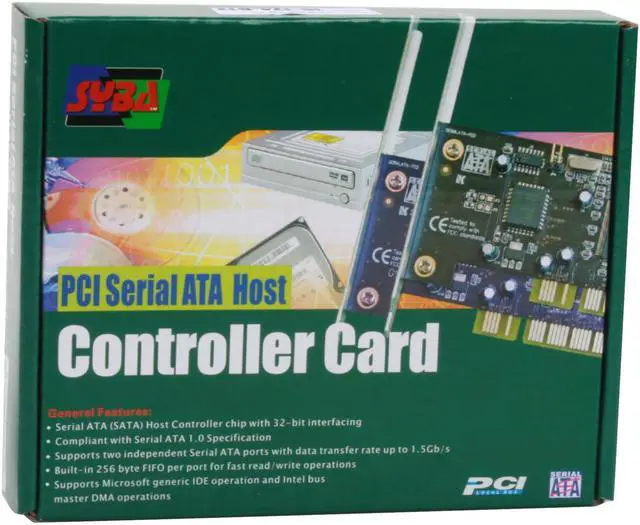 Alt view image 6 of 6 - SYBA SY-SA1622-2R PCI SATA Raid Card