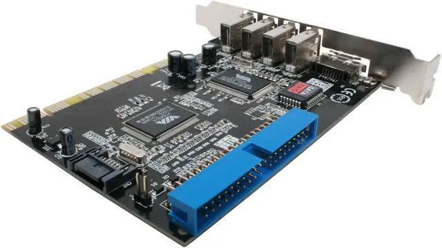 Alt view image 5 of 7 - SYBA SD-VIA-1A5E1IR PCI SATA / IDE / USB Combo Card