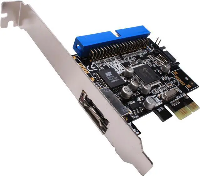 Main image of SYBA SD-PEX-JM1A1E1S PCI Express SATA / IDE Controller Card