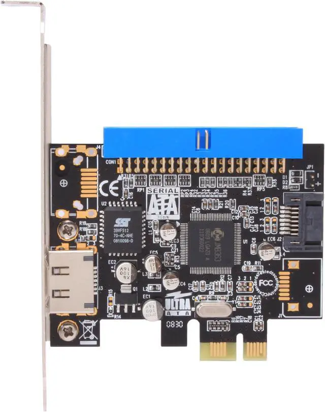 Alt view image 3 of 7 - SYBA SD-PEX-JM1A1E1S PCI Express SATA / IDE Controller Card