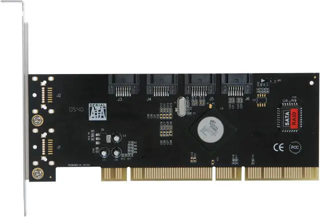 Alt view image 3 of 6 - SYBA SY-PCX40009 PCI-X SATA II (3.0Gb/s) RAID Controller Card