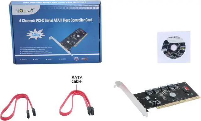 Alt view image 6 of 6 - SYBA SY-PCX40009 PCI-X SATA II (3.0Gb/s) RAID Controller Card
