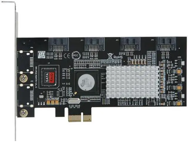 Alt view image 3 of 6 - SYBA SY-PEX40008 PCI Express Low Profile Ready SATA II (3.0Gb/s) Software RAID Controller Card