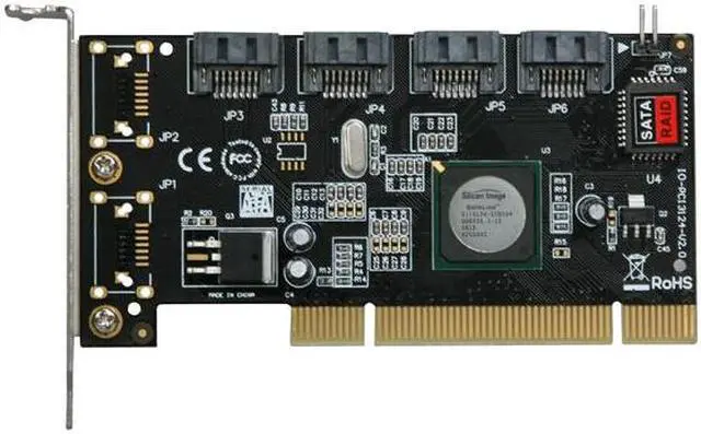 Alt view image 2 of 5 - SYBA SY-PCI40026 PCI Low Profile SATA II (3.0Gb/s) RAID Controller Card