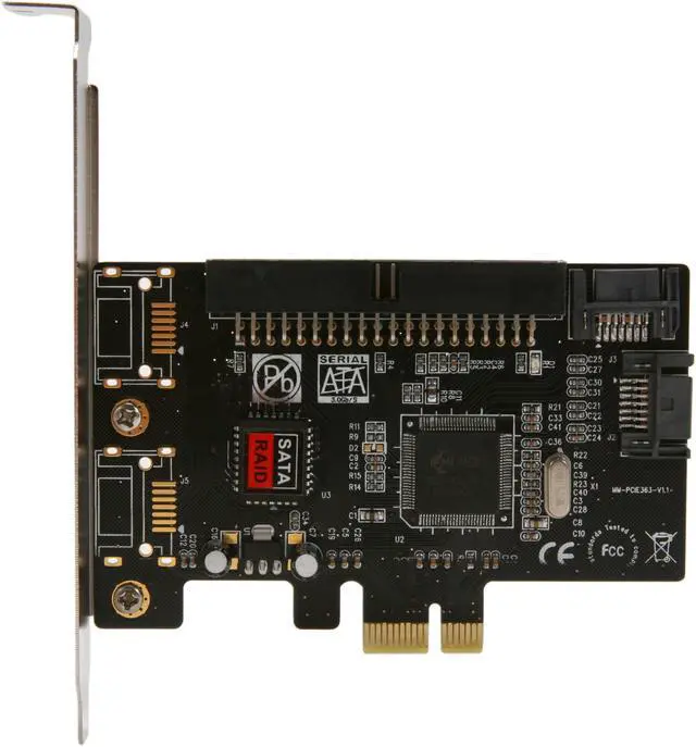 Alt view image 3 of 5 - SYBA SY-PEX50039 PCI Express SATA / IDE RAID Controller Card