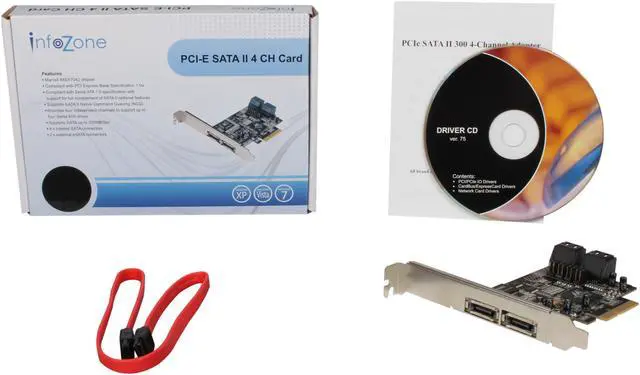 Alt view image 6 of 6 - SYBA SY-PEX40048 PCI Express SATA II (3.0Gb/s) Controller Card