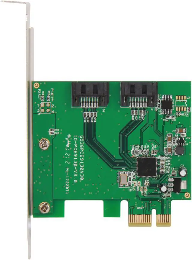 Alt view image 3 of 7 - SYBA SY-PEX40052 PCI-Express x1 Low Profile Ready SATA III (6.0Gb/s) HyperDuo SSD and SATA 6G HDD Controller Card