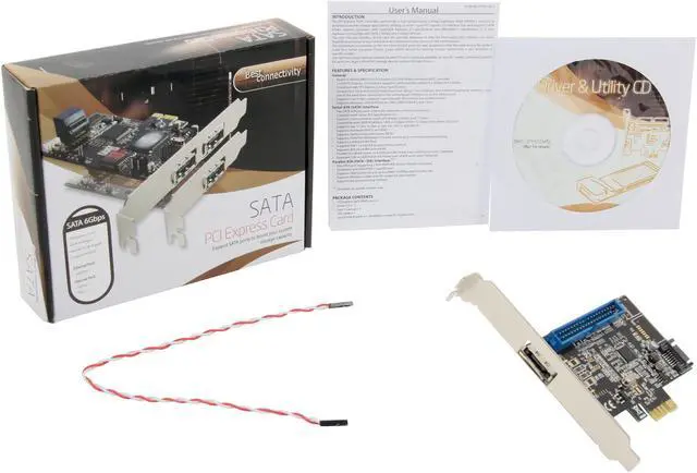 Alt view image 6 of 6 - SYBA SD-PEX50050 PCI-Express 2.0 x1 SATA / IDE RAID Controller Card