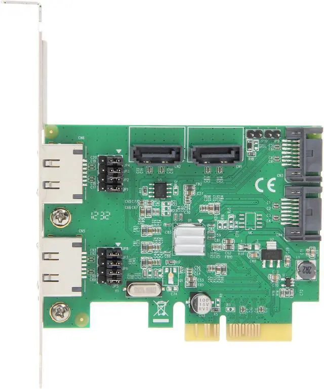 Alt view image 3 of 5 - SYBA SD-PEX40054 PCI-Express 2.0 x2 SATA III (6.0Gb/s) HyperDuo 4-port RAID Controller Card