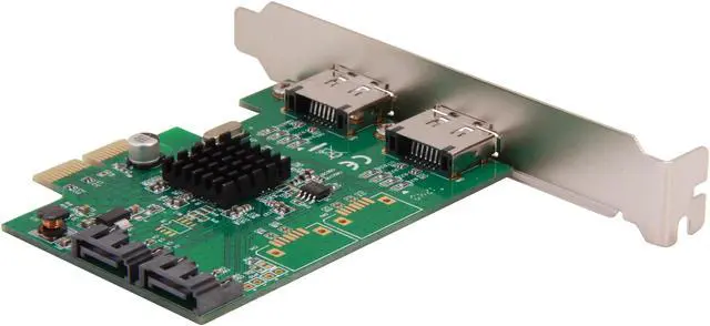 Alt view image 4 of 5 - SYBA SI-PEX40063 PCI-Express 2.0 x2 Low Profile Ready SATA III (6.0Gb/s) Controller Card