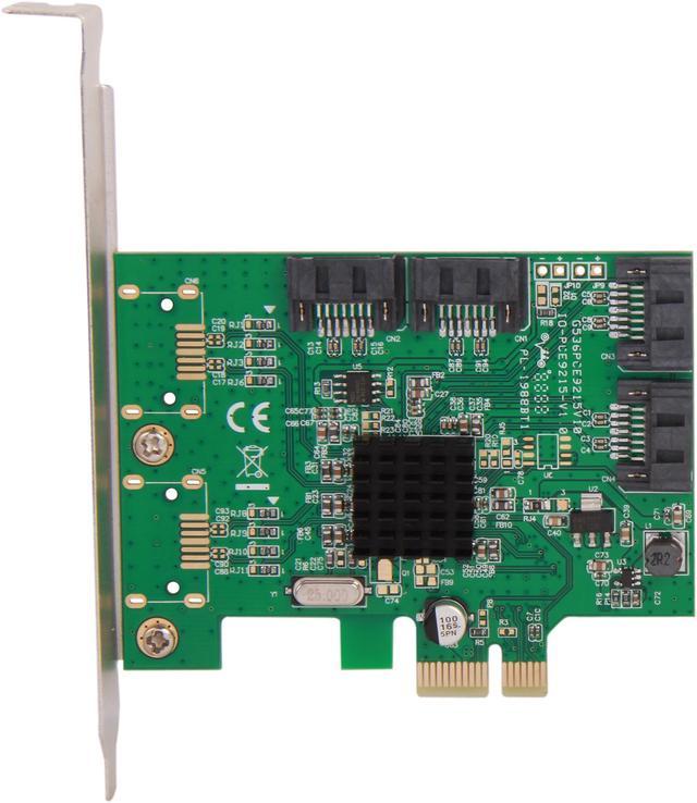IOCrest SI-PEX40064 PCI-Express 2.0 Low Profile Ready SATA III (6.0 Gb/s) Controller  Card Controllers RAID Cards