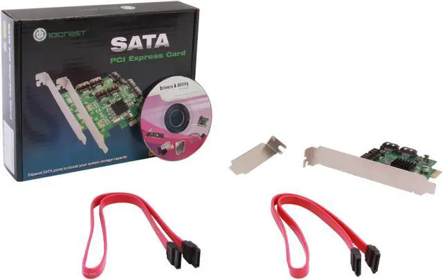 Alt view image 4 of 4 - IOCrest SI-PEX40064 PCI-Express 2.0 Low Profile Ready SATA III (6.0 Gb/s) Controller Card