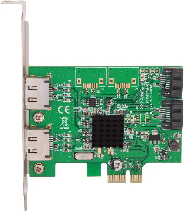 Alt view image 4 of 6 - SYBA SI-PEX40065 PCI-Express x1 Low Profile Ready SATA III (6.0Gb/s) Controller Card