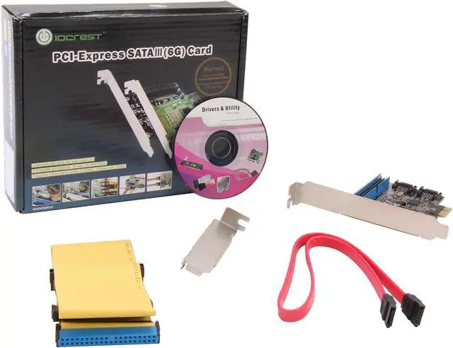 Alt view image 5 of 5 - SYBA SI-PEX40059 PCI-Express 2.0 x1 Low Profile Ready SATA / IDE Combo Controller Card