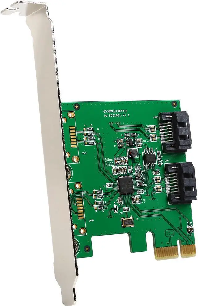 Main image of SYBA SI-PEX40094 PCI Express Low Profile Ready SATA III 2 Internal 6 Gbps Ports PCI-e Controller Card