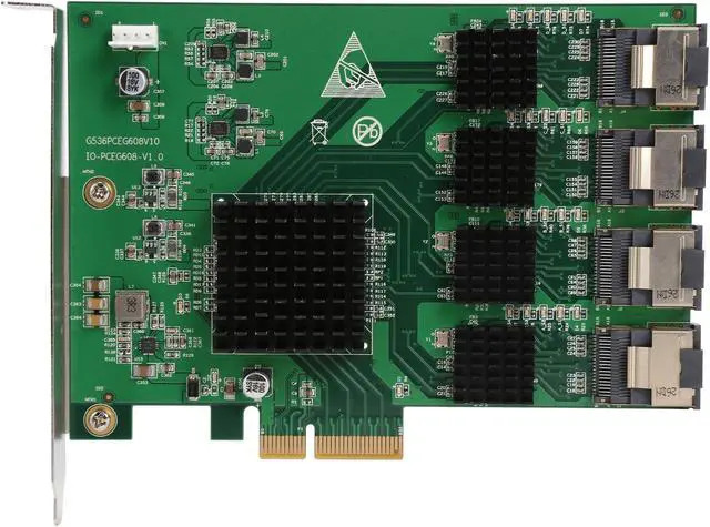 Alt view image 3 of 6 - SYBA SI-PEX40097 PCI-Express 2.0 x4 SAS 16 Port SAS PCI-e 2.0 x4 Controller Card