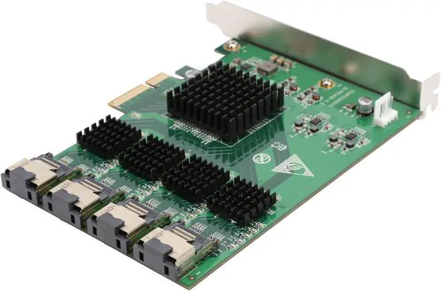 Alt view image 5 of 6 - SYBA SI-PEX40097 PCI-Express 2.0 x4 SAS 16 Port SAS PCI-e 2.0 x4 Controller Card