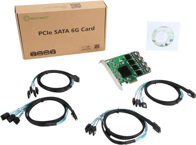 Alt view image 6 of 6 - SYBA SI-PEX40097 PCI-Express 2.0 x4 SAS 16 Port SAS PCI-e 2.0 x4 Controller Card