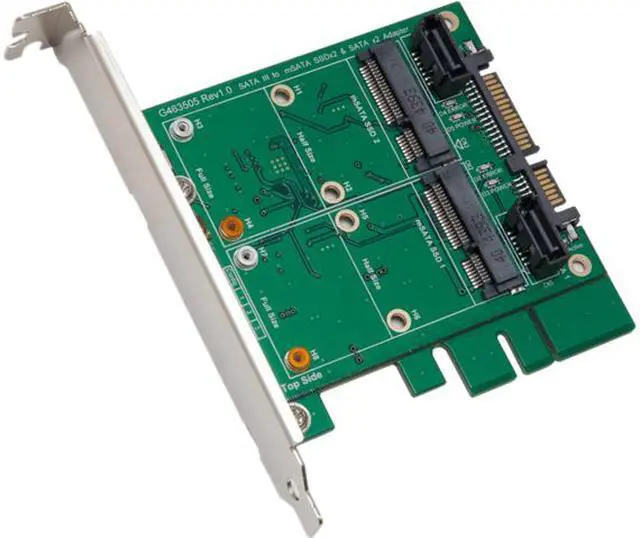 Main image of Syba SY-ADA40101 RAID 0 / 1 / JBOD 3.5" SATA III to Dual mSATA RAID Adapter