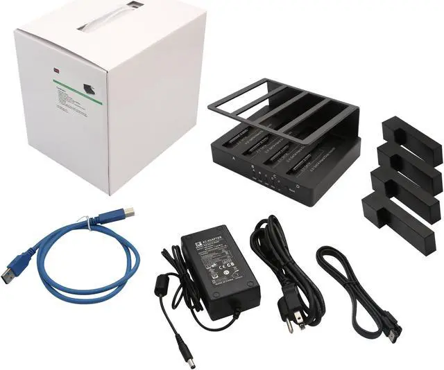 Alt view image 5 of 5 - Syba SY-ENC50092 USB 3.0 or eSATA 4 Bay HDD Dock with RAID 0/1/3/5/10