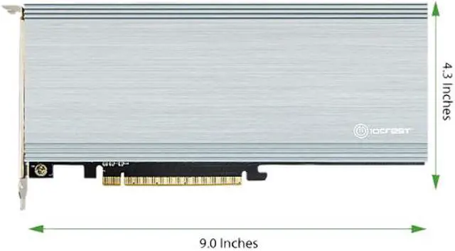 Alt view image 4 of 4 - SYBA SI-PEX40162 PCI-Express 4.0 x16 PCI-Express Quad M.2 PCIe 4.0 x4 PCIe x16 Expansion Card Intel VROC and AMD Ryzen Threadripper NVMe Raid
