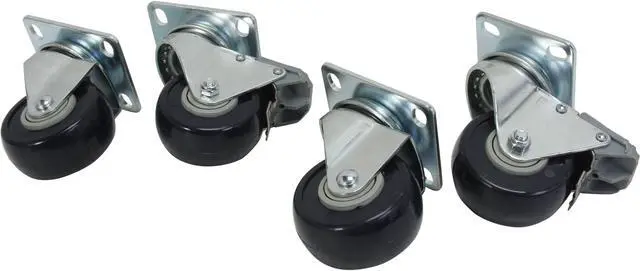 Main image of StarTech.com 4POSTCASTER Caster Kit for Open Frame Rack