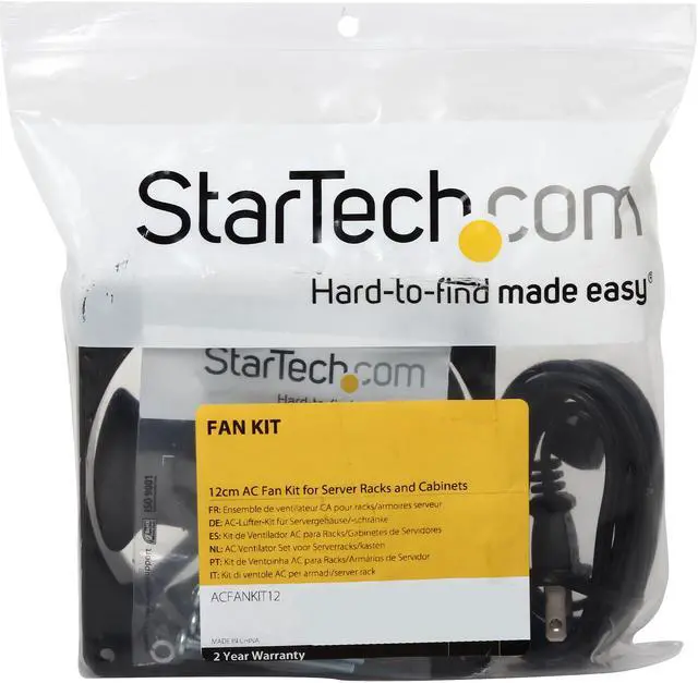 Alt view image 5 of 5 - StarTech.com ACFANKIT12 12cm AC Fan Kit for Server Rack Cabinet