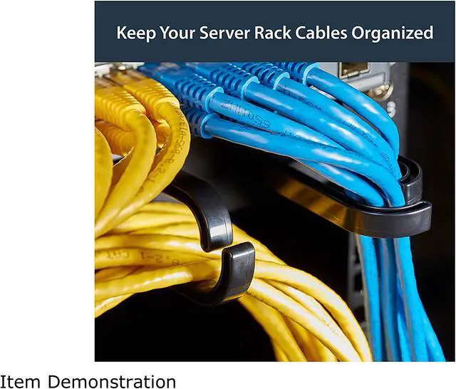 Alt view image 4 of 5 - StarTech.com CABLMANAGER2 1U 19in Metal Rackmount Cable Management Panel