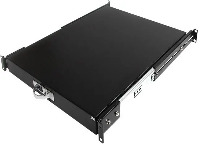 Main image of StarTech.com SLIDESHELFD 22in Black Deep Sliding Server Rack Cabinet Shelf