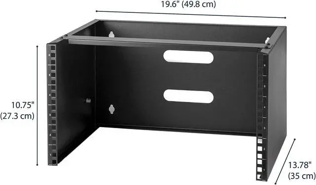 Alt view image 2 of 7 - StarTech.com WALLMOUNT6 12 in Deep Wall Mounting Bracket for Patch Panel - Wall Mount Bracket - 6U
