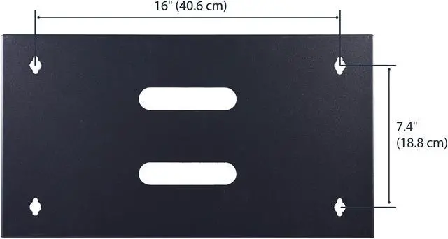Alt view image 3 of 7 - StarTech.com WALLMOUNT6 12 in Deep Wall Mounting Bracket for Patch Panel - Wall Mount Bracket - 6U